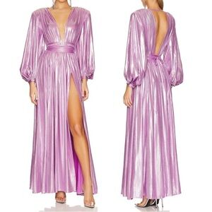 Bronx & Banco Zoe Lilac Maxi Gown Dress